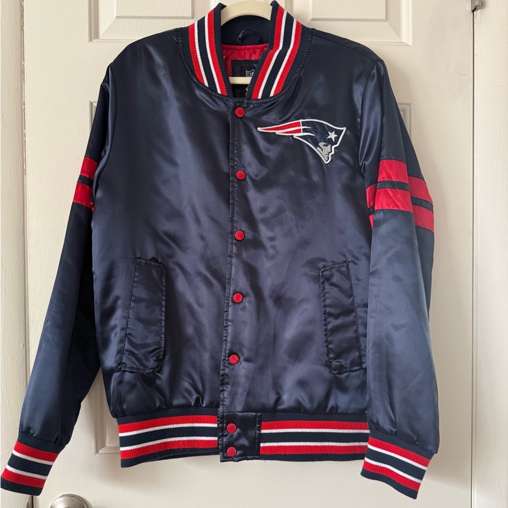 Patriots Navy Varsity Jacket